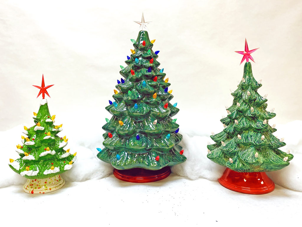 Vintage Ceramic Christmas Trees Creative Arts Studios - 